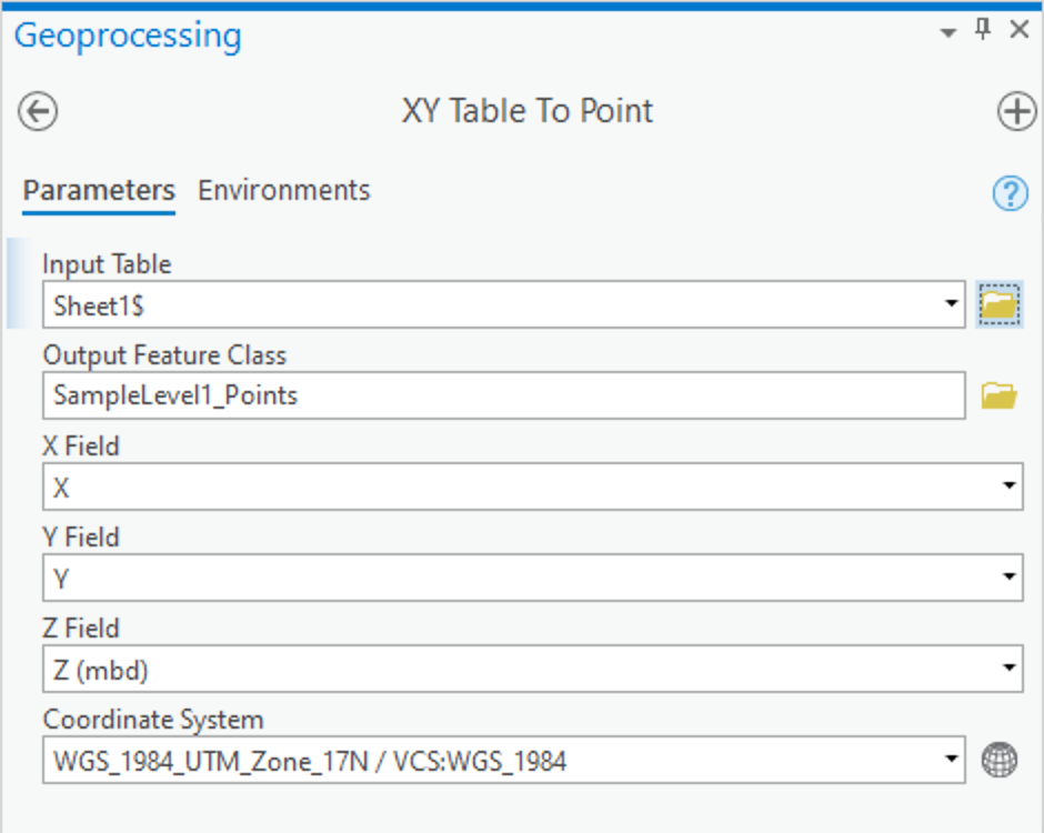 XY Table to Point